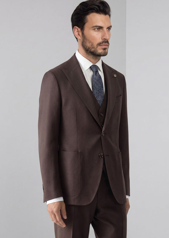 Brown Three-Piece Suit