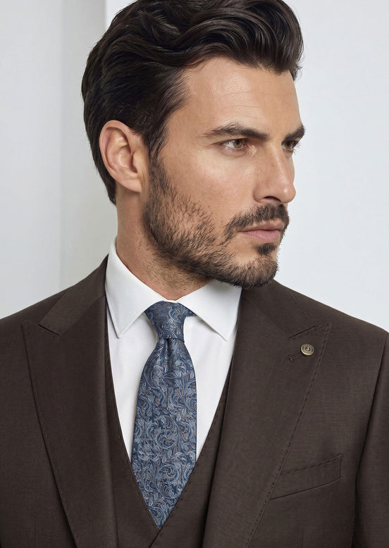 Brown Three-Piece Suit