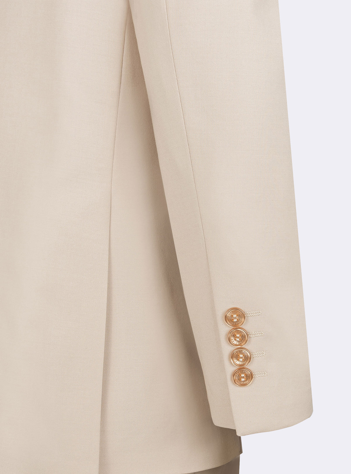 Beige Three-Piece Suit