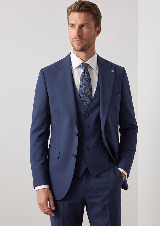 Royal Blue Three-Piece Suit