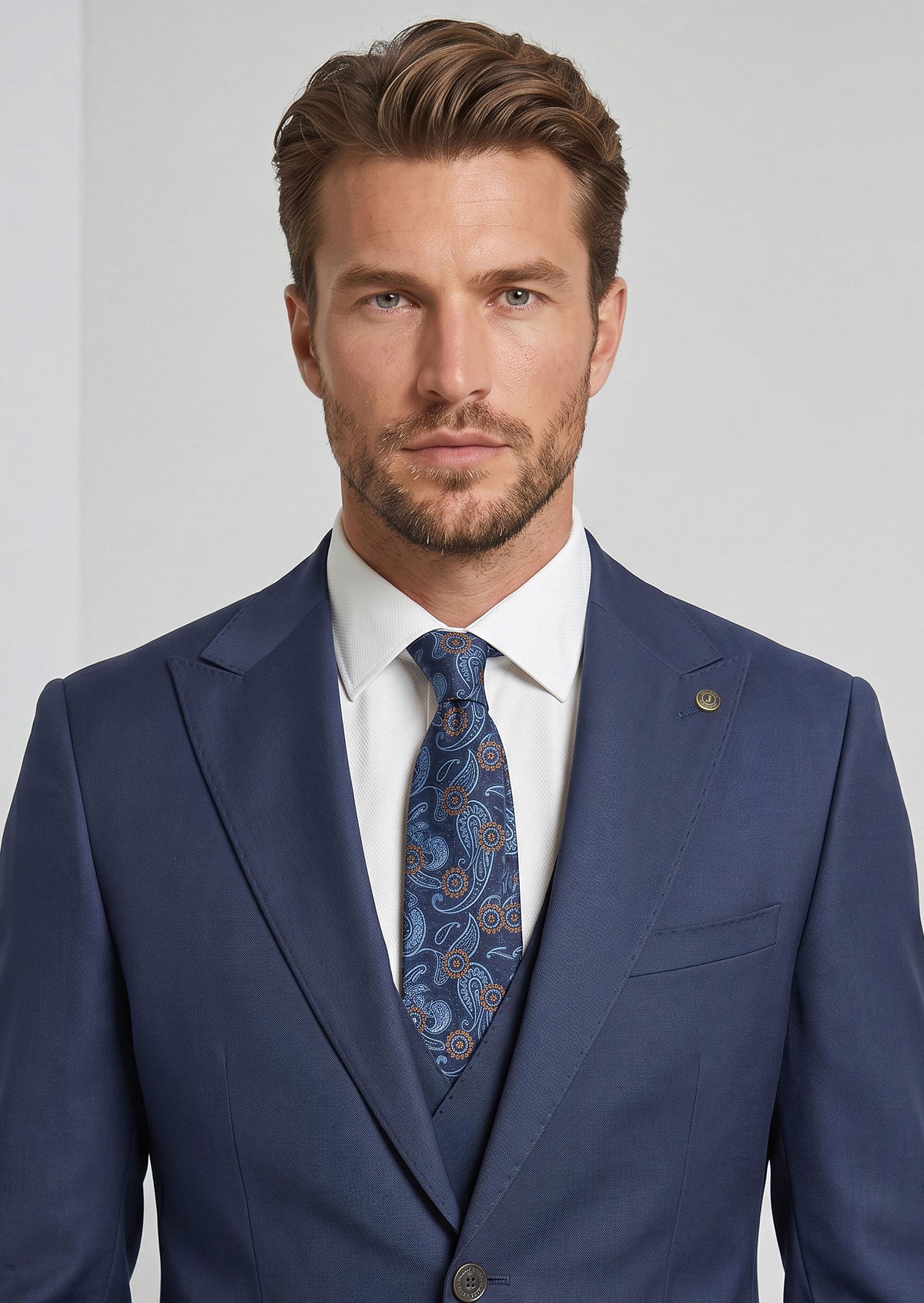 Royal Blue Three-Piece Suit
