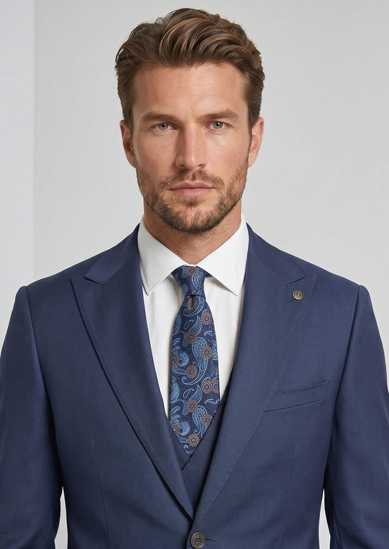 Royal Blue Three-Piece Suit