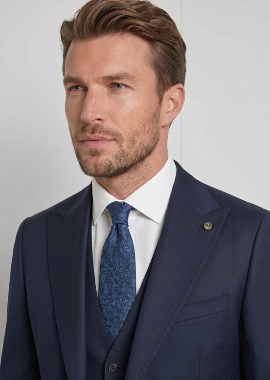 Light Navy Three-Piece Suit