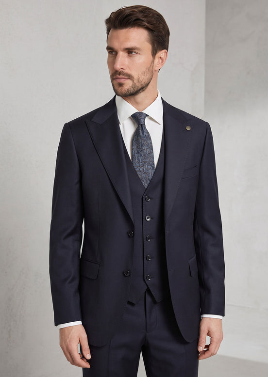 Dark Navy Three-Piece Suit