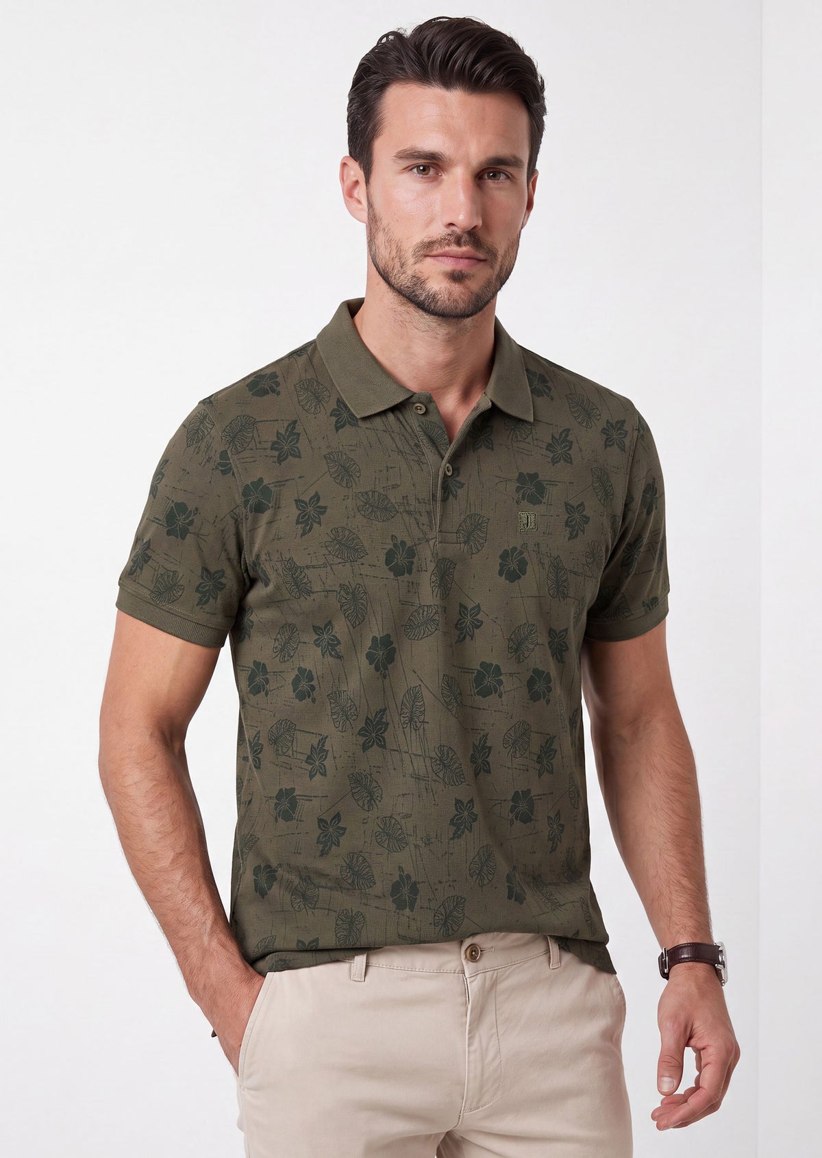Khaki Polo T-Shirt