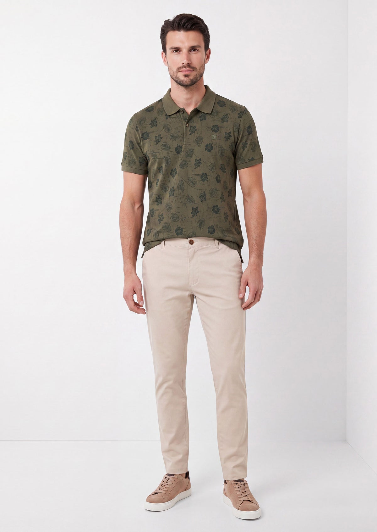 Khaki Polo T-Shirt
