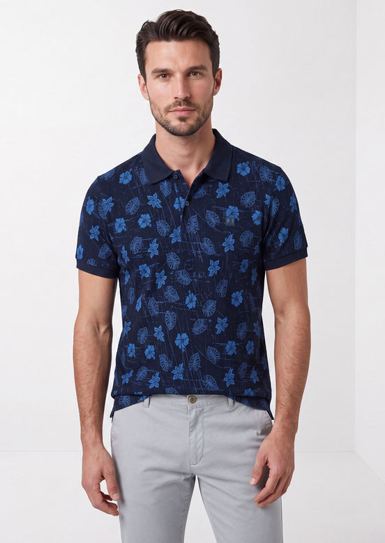 Navy Polo T-Shirt