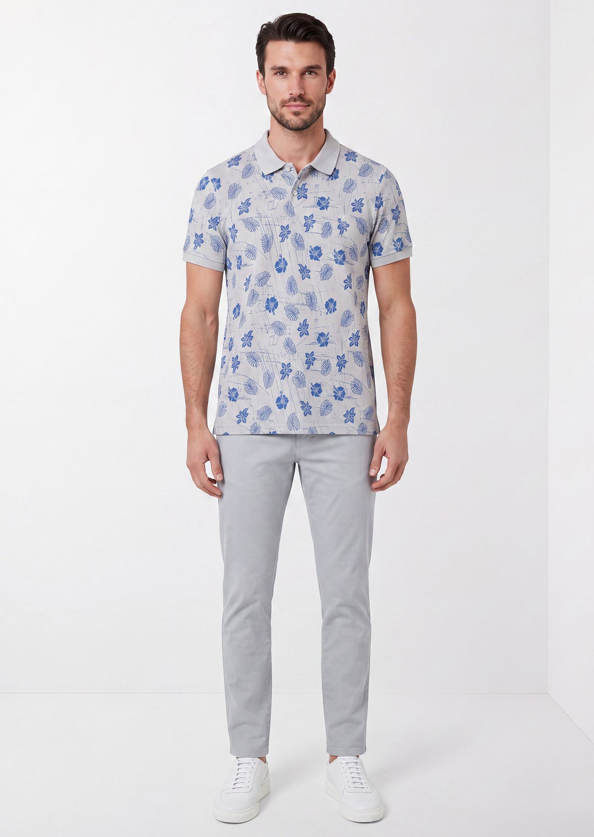 Ice Grey Polo T-Shirt