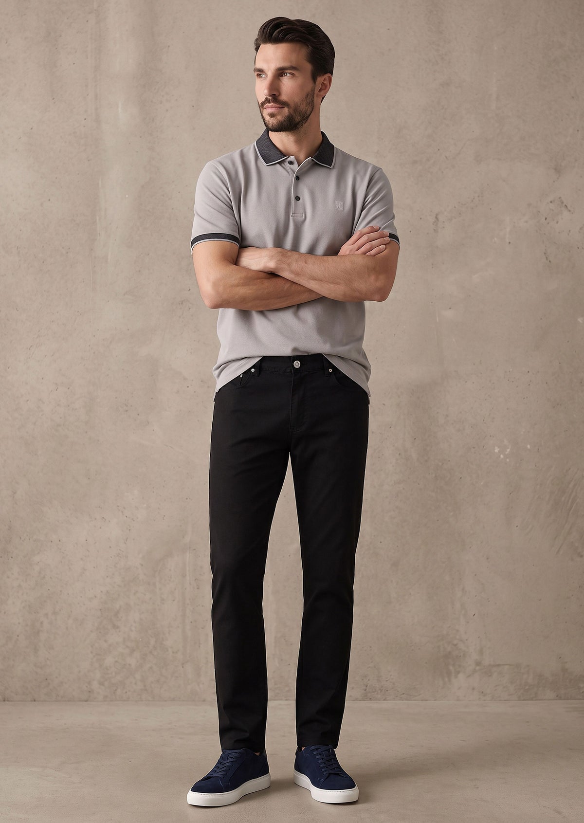 Grey Polo T-Shirt