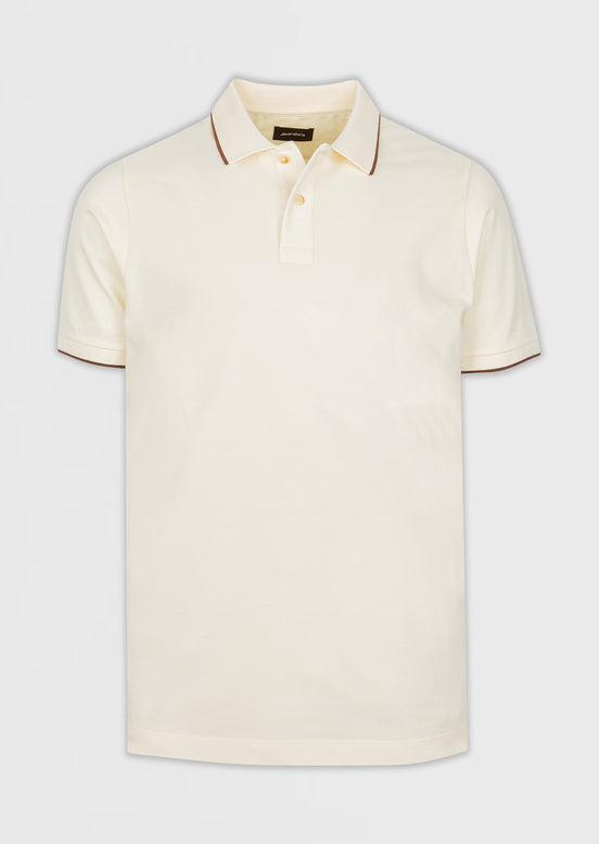 Cream Polo T-Shirt