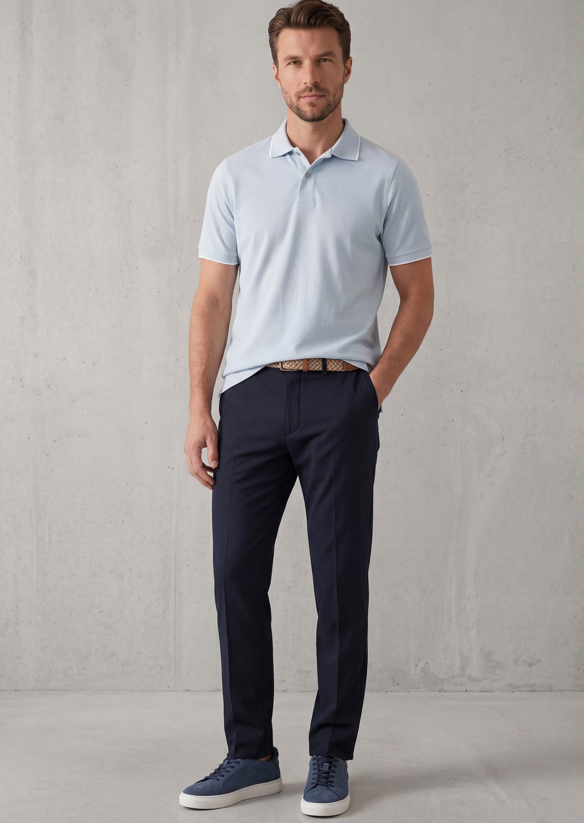 Light Blue Polo T-Shirt