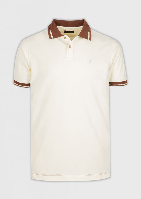 Cream Polo T-Shirt