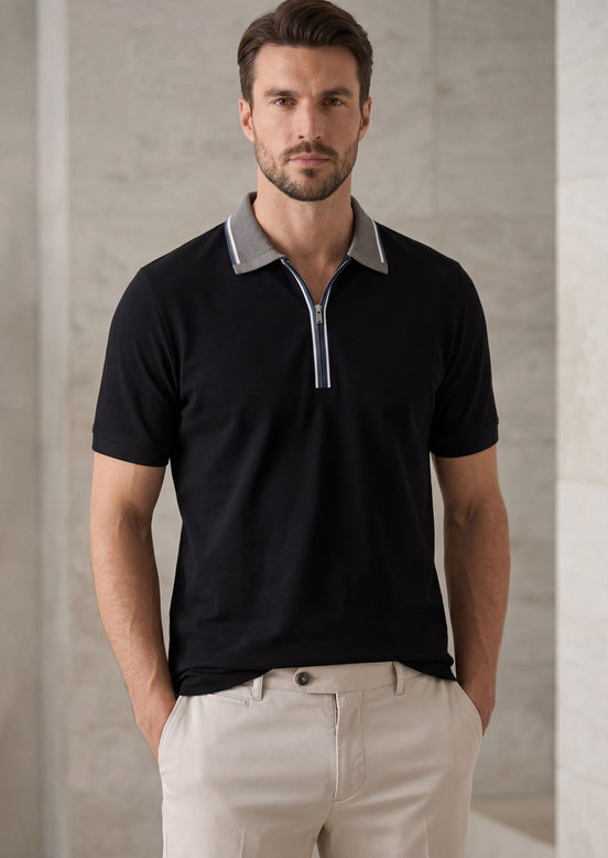 Black Polo T-Shirt