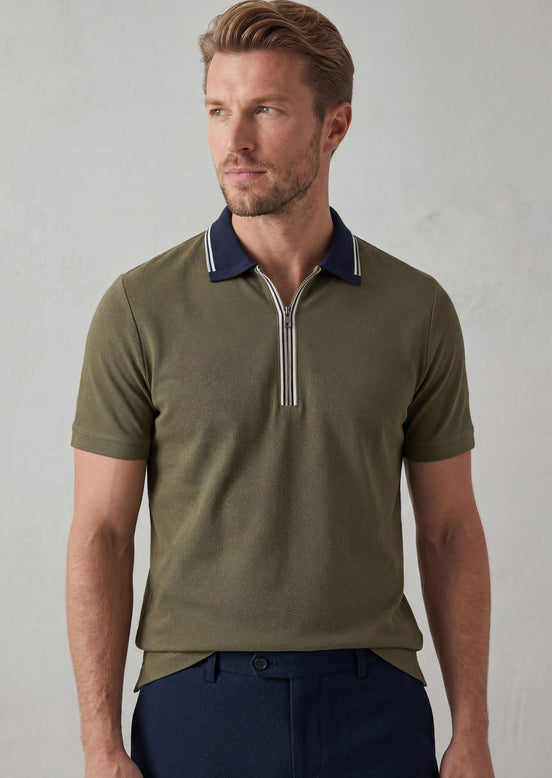 Khaki Polo T-Shirt