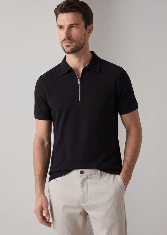 Black Polo T-Shirt