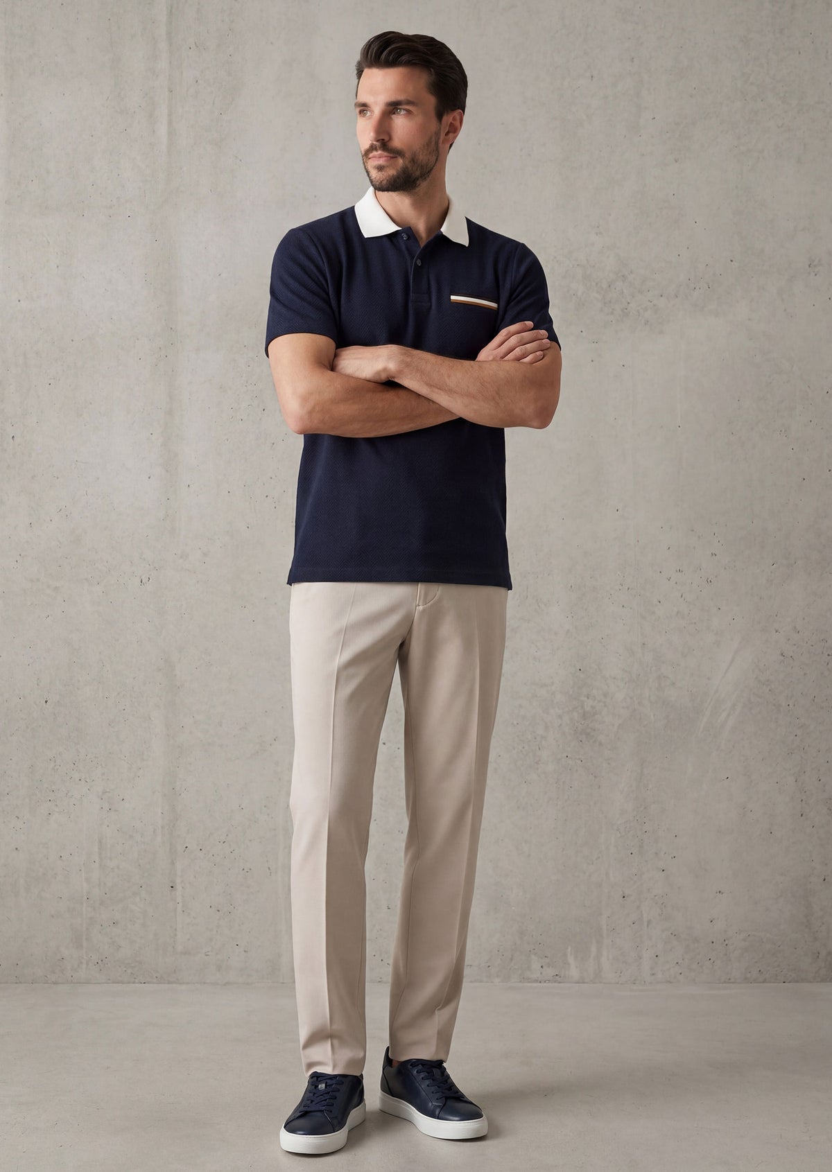 Navy Polo T-Shirt