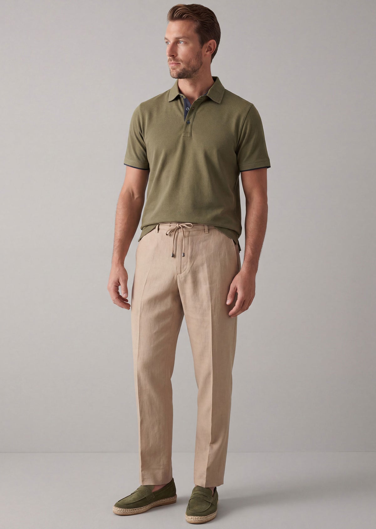 Khaki Polo T-Shirt