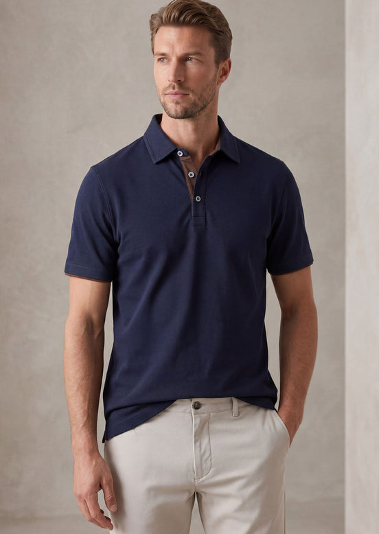 Navy Polo T-Shirt