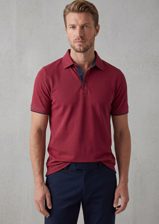Burgundy Polo T-Shirt