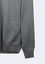 Dark Grey Melange Knitwear