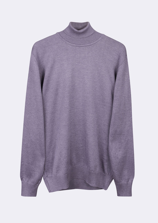 Purple Melange Knitwear