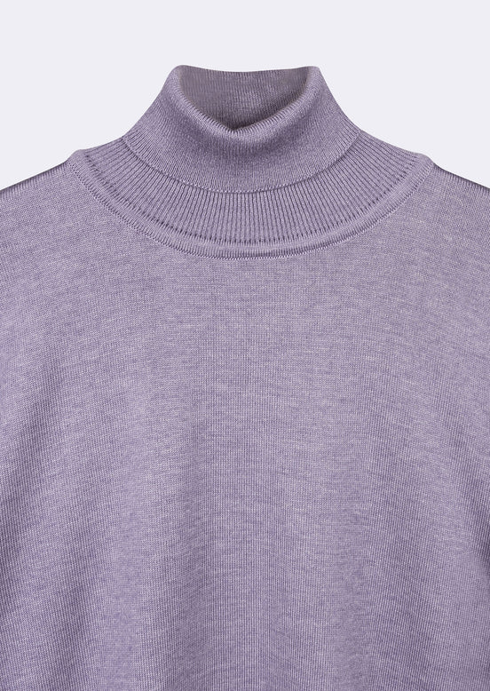 Purple Melange Knitwear