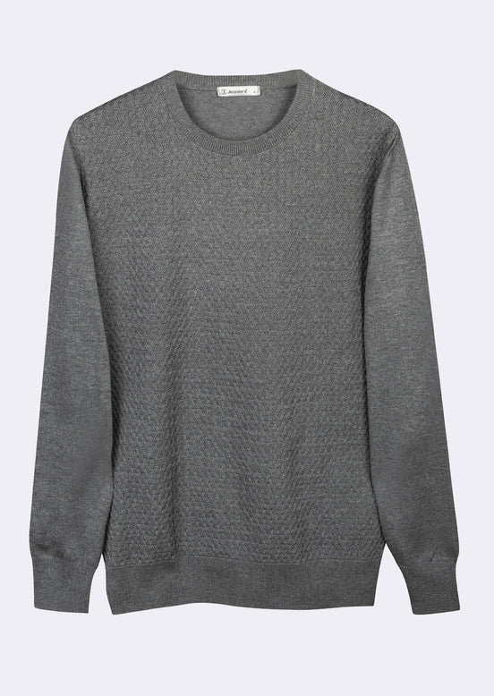 Dark Grey Melange Knitwear