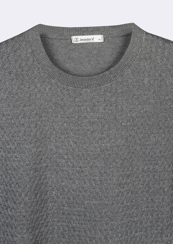 Dark Grey Melange Knitwear