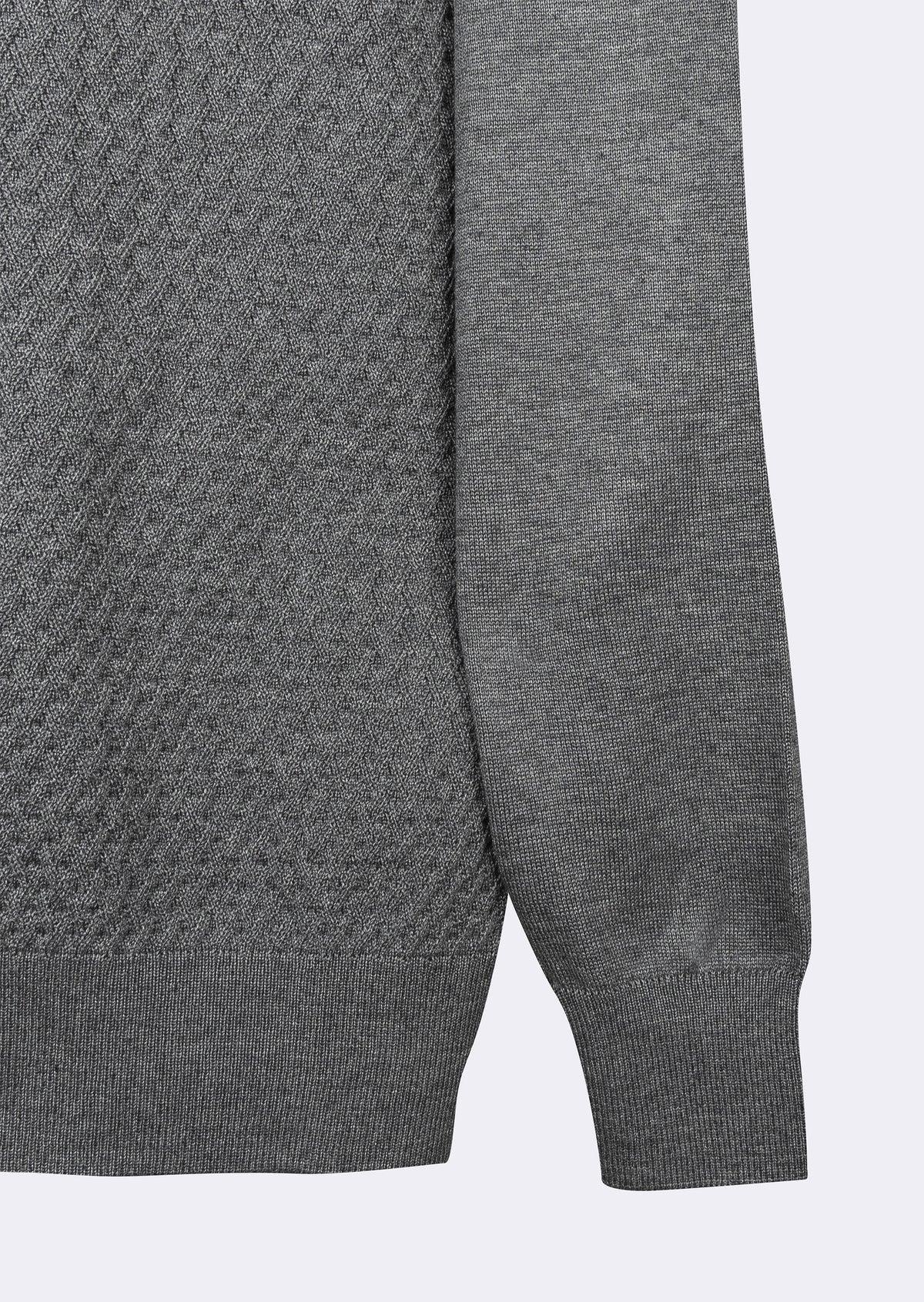 Dark Grey Melange Knitwear