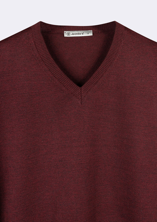 Dark Burgundy Melange Knitwear