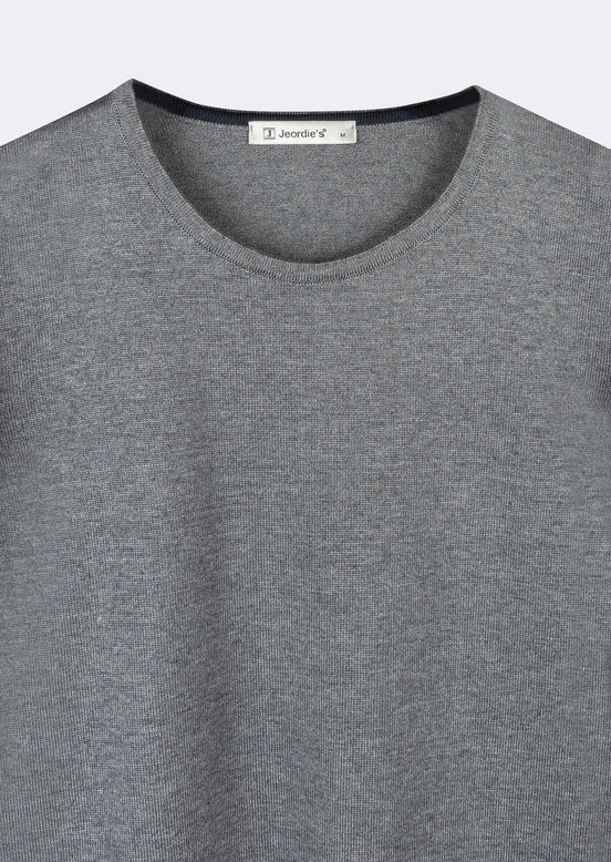 Dark Grey Melange Knitwear
