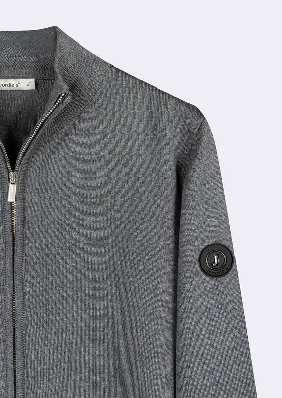 Dark Grey Melange Knitwear