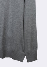 Dark Grey Melange Knitwear