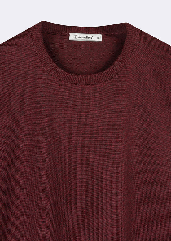 Dark Burgundy Melange Knitwear