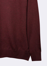 Dark Burgundy Melange Knitwear
