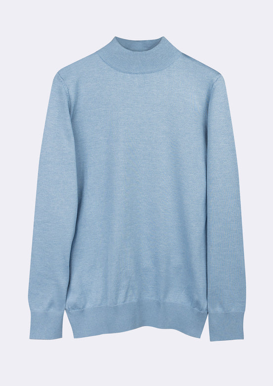 Melange Blue Knitwear