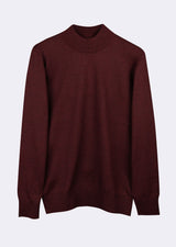 Dark Burgundy Melange Knitwear