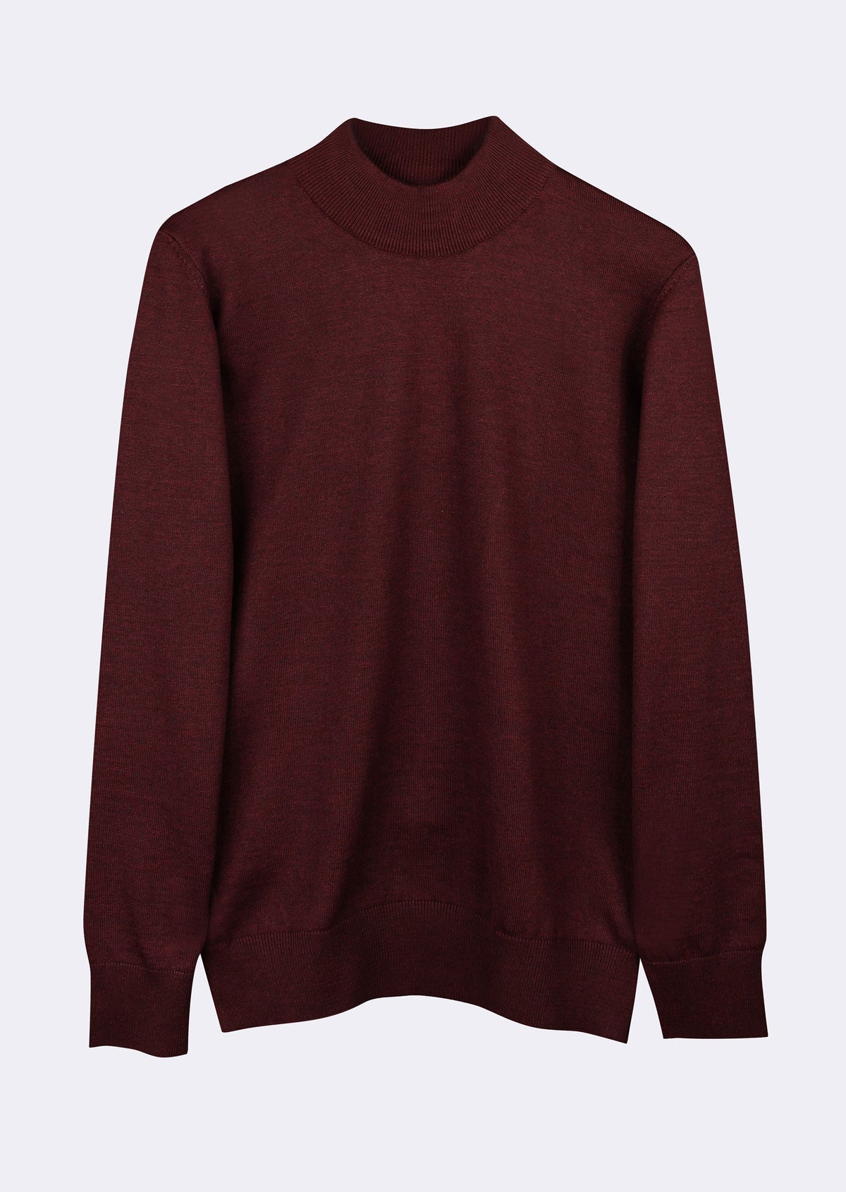 Dark Burgundy Melange Knitwear