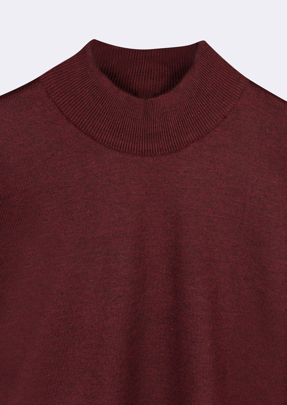 Dark Burgundy Melange Knitwear