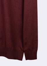 Dark Burgundy Melange Knitwear