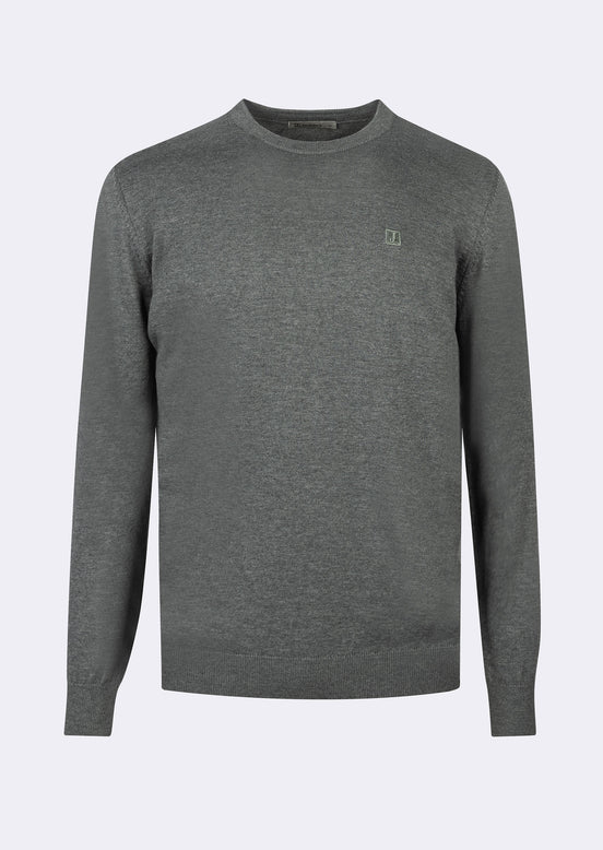 Dark Grey Melange Knitwear