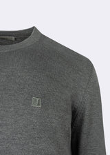 Dark Grey Melange Knitwear