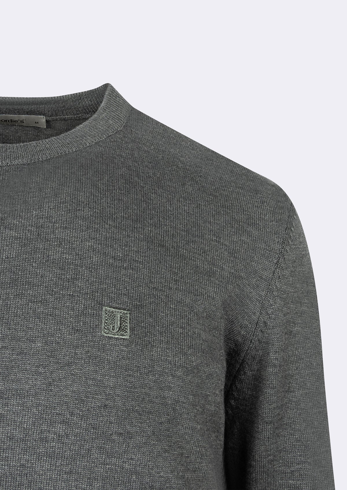 Dark Grey Melange Knitwear
