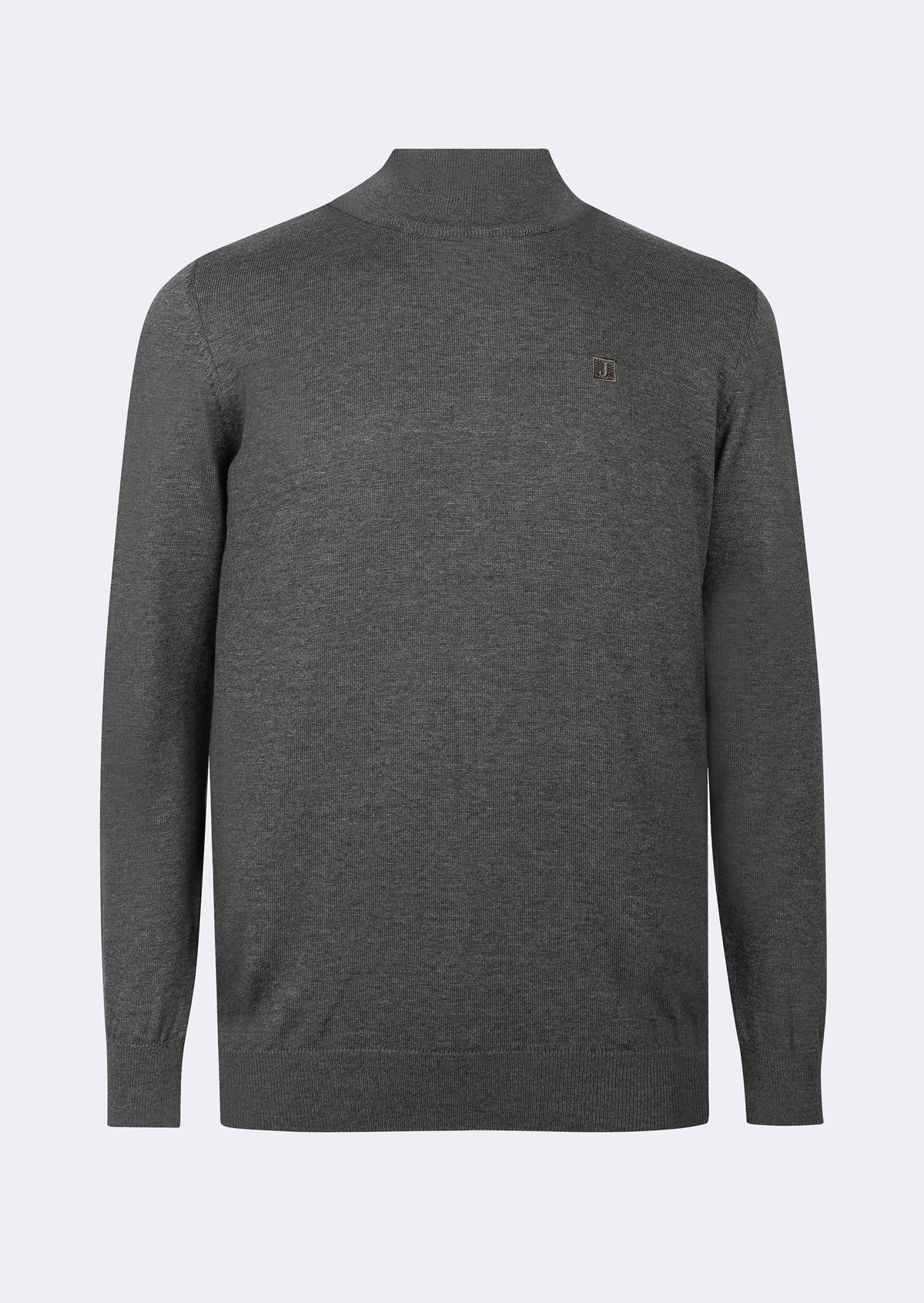 Dark Grey Melange Knitwear