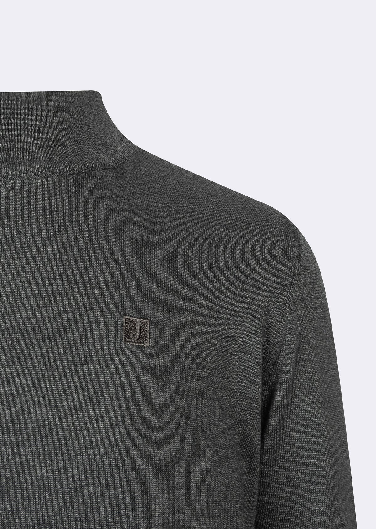 Dark Grey Melange Knitwear