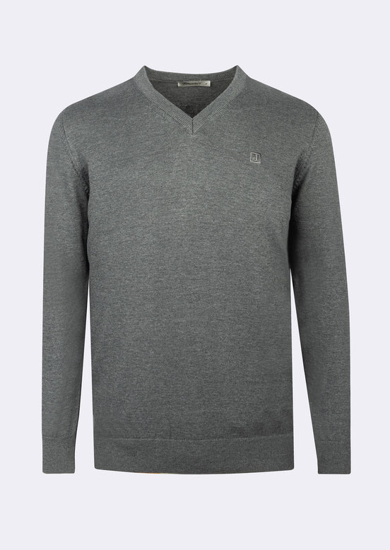 Dark Grey Melange Knitwear