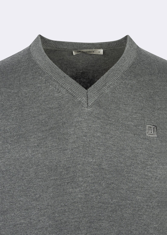 Dark Grey Melange Knitwear