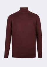 Dark Burgundy Melange Knitwear