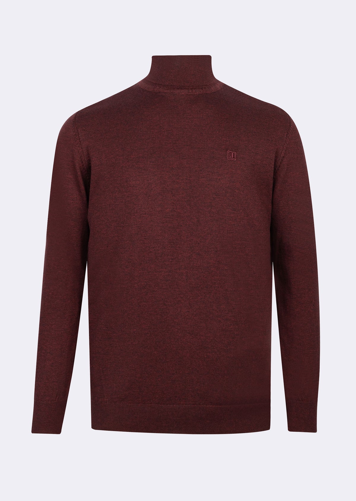 Dark Burgundy Melange Knitwear