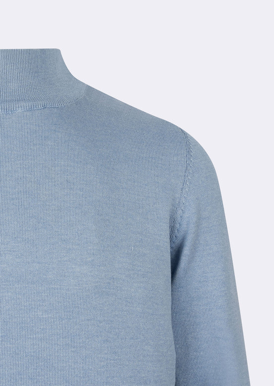 Melange Blue Knitwear